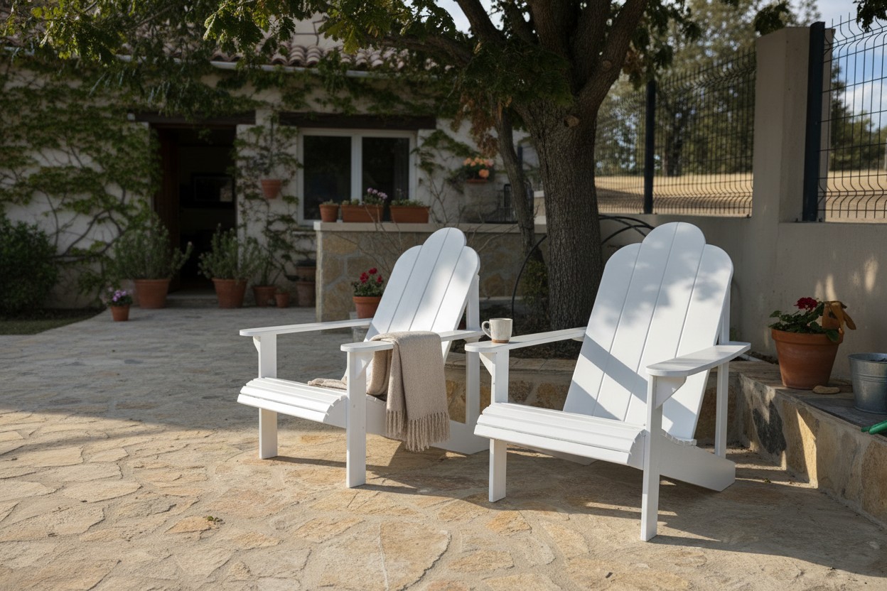 Adirondack Sandalye · Beyaz Büyük — 2