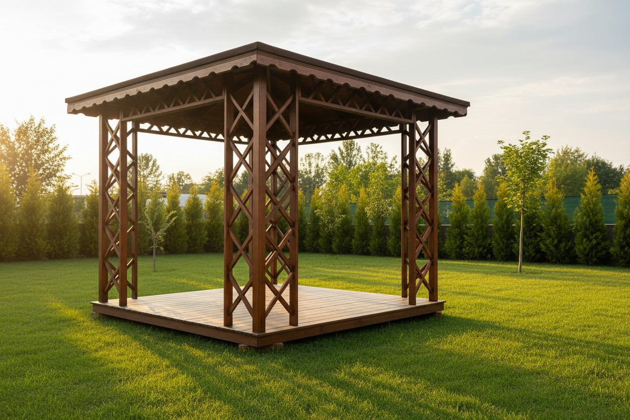 Çardak · Köşe Çaprazlı · 300×300 cm — 2