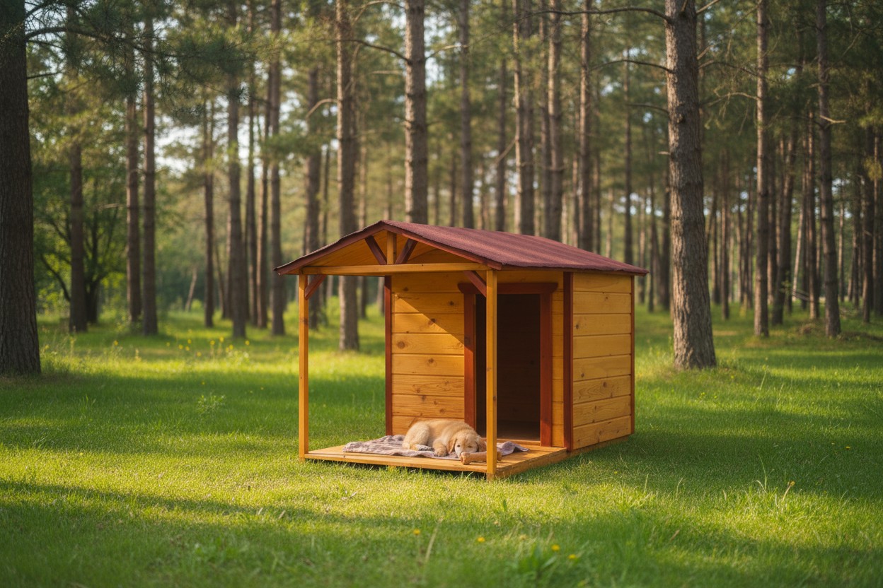 Köpek Kulübesi · Verandalı Yalıtımlı · 200×100×150 cm — 4