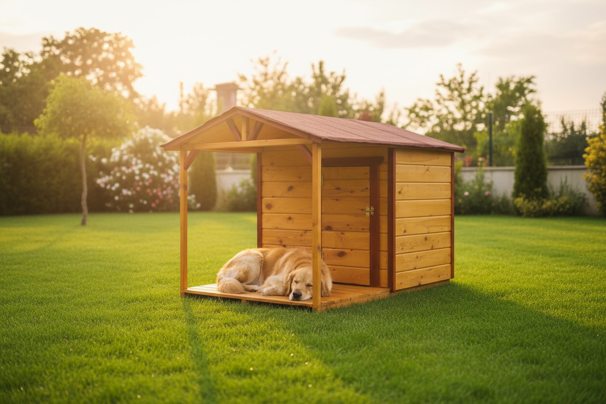 Köpek Kulübesi · Verandalı Yalıtımlı · 200×100×150 cm — 5